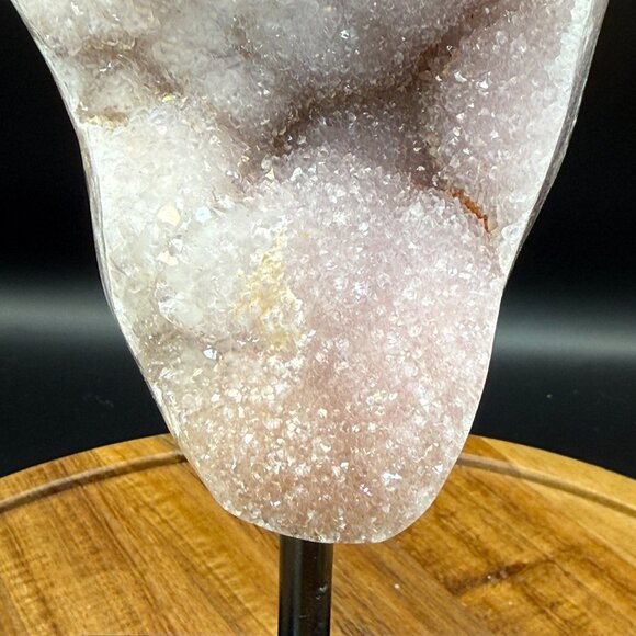 Pink Amethyst Sugar Druzy Raw Specimen on Stand Crystal 1029g Natural Earth Stat - Picture 9 of 10